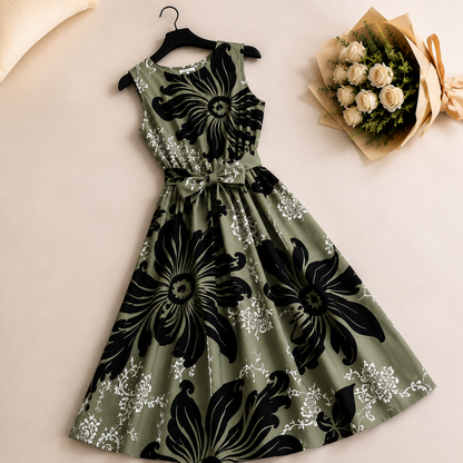 Noir Blossom Dress Set