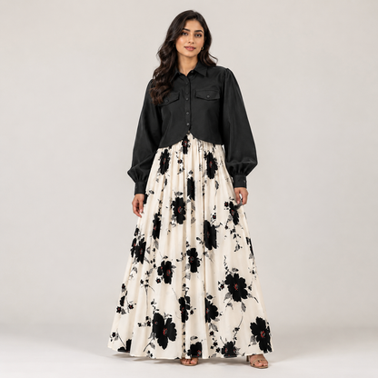 Midnight Bloom Dress Set | K-10